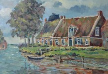 J.A. van Royen, Huis met schuur aan Damsterdiep